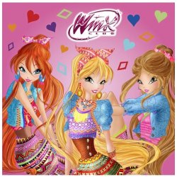 Winx Club fashion čtvercové omalovánky