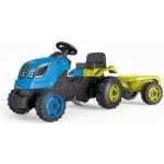 SMOBY 710111 Šlapací traktor FARMER XL GREEN s vlekem Zelená – Zbozi.Blesk.cz