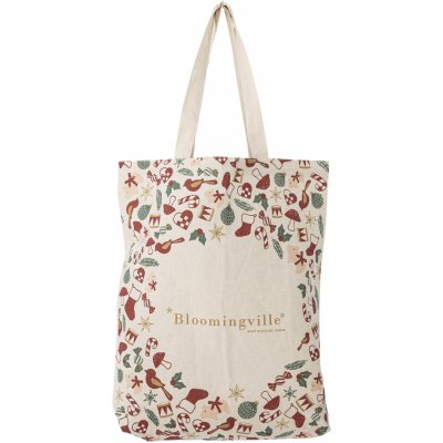 Bloomingville plátěná vánoční taška Yule multi textil – Hledejceny.cz