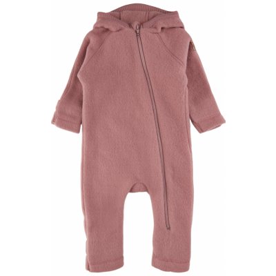 Merino overal na zip s oušky růžový Burlwood Mikk Line – Zboží Dáma