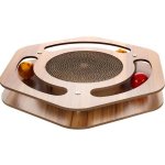 Flamingo Pet Products NV Hračka kočka dřevěné hřiště - šestiúhelník 35x31,5x4,5cm – Zboží Dáma