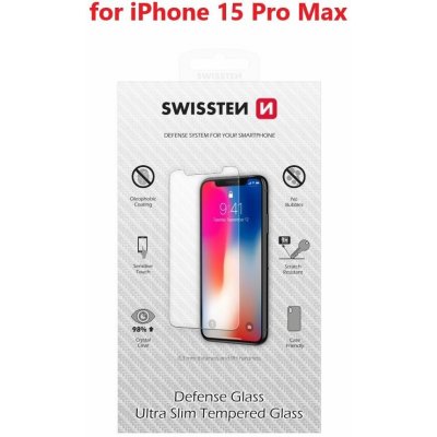 Swissten ochranné temperované sklo RE 2.5D Pro Apple iPhone 15 Pro Max 74517962 – Zboží Živě