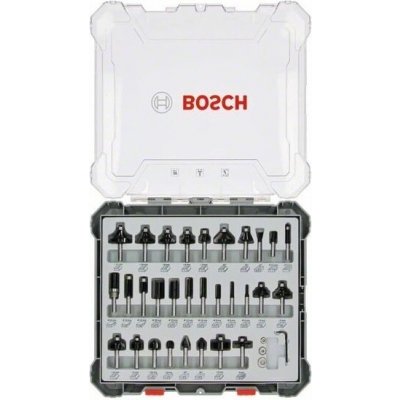 BOSCH Smíšená sada tvarových fréz s vřetenem Ø 8 mm, 30 ks 2607017475 – HobbyKompas.cz