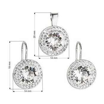 Evolution Group Souprava se Swarovski ELEMENTS 39107.1 krystal