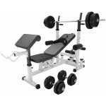 Gorilla Sports Multifunkční posilovací lavice, 70 kg závaží – Hledejceny.cz