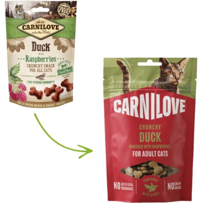 Carnilove Cat Crunchy Snack Duck & Raspberries 50 g – Sleviste.cz