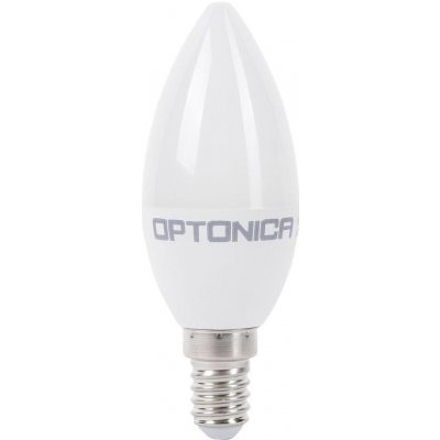 Optonica LED žárovka Candle E14 C37 5.5W Studená bílá – Zboží Mobilmania