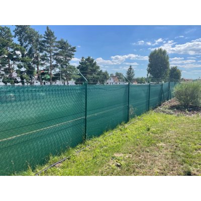 GTEX Stínící tkanina na plot rašlový úplet 90 %, 110 g/m², výška 150 cm, metráž, zelená – Zboží Dáma