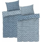 Livarno home satén povlečení květiny modrá 140x200 70x90 – Zboží Dáma