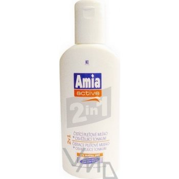 Amia Active 2v1 čistící pleťové mléko + osvěžující tonikum 200 ml