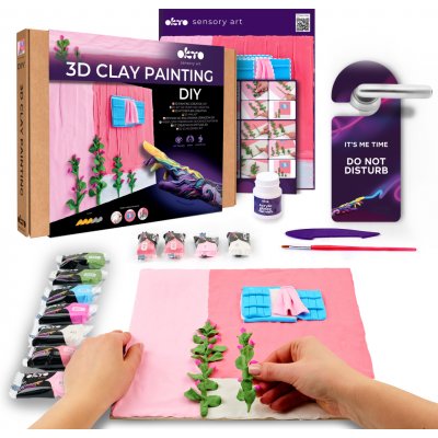 OKTO Výtvarný set malování hmotou "Růžové ráno" 30x30 cm – Hledejceny.cz