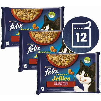 Felix Sensations Jellies Lahodný výběr v želé 12 x 85 g – Zboží Mobilmania