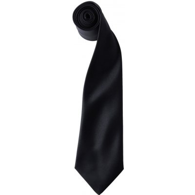 Premier Workwear Saténová kravata černá