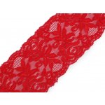 Elastická krajka / vsadka šíře 80-100 mm Varianta: 10 (85 mm) červená, Balení: 1 m – Zboží Mobilmania