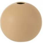 Krémová kulatá keramická váza Beige S - 12,3*12,3*11,5 cm - J-Line by Jolipa – Hledejceny.cz