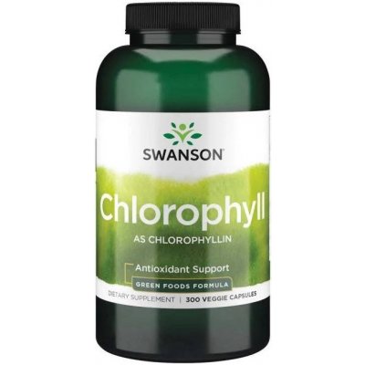 Swanson Chlorofyl 60 mg + Alfalfa 410 mg 300 kapslí