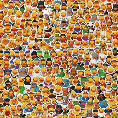 Set 200 samolepek kačenka (Samolepky kachničky) – Zboží Živě