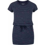 Loap Kids Baula sportovní šaty modrá celopotisk růžová – Zboží Dáma