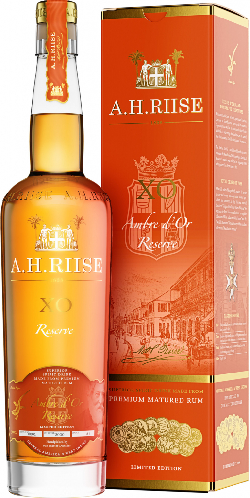 A.H. Riise XO Ambre d'Or 42% 0,7 l (kazeta)