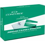 Concorde Jmenovka s klipem Concorde - 6 x 9 cm / na šířku / s klipem i špendlíkem 265956 – Hledejceny.cz