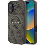 Guess Ochranný kryt na iPhone 16 - Guess, 4G Colored Ring MagSafe Brown – Zboží Mobilmania