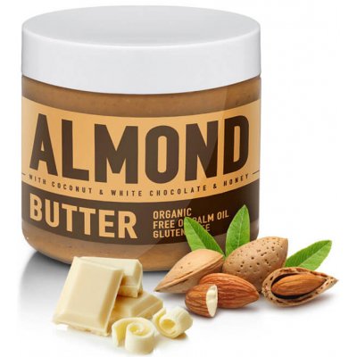 SizeandSymmetry Almond Butter Mandlové máslo bílá čokoláda, kokos a med 500 g – Hledejceny.cz