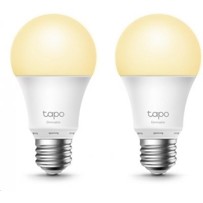 TP-Link Tapo L510E 2-pack chytrá WiFi stmívatelná LED žárovka bílá,2700K,806lm,2,4GHz,E27 TAPO L510E2-PACK – Zboží Mobilmania