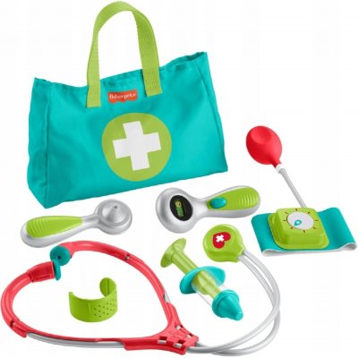 Fisher price Lékařský kufřík, sada hraček pro lékaře, 7 dílů HYH26 – Zboží Dáma