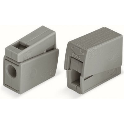 WAGO Svorka 224-101 lustrová, 2vodičová, max. 2,50 mm², šedá 224-101 – Hledejceny.cz