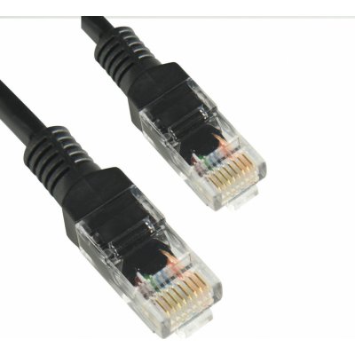 4World 10330 Patch RJ45 Cat5e UTP, 2m, černý