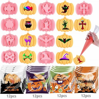 Halloweenské vykrajovátky - 9 ks + 48 halloweenských sáčků na sladkosti – Hledejceny.cz