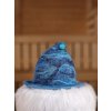 Klobouk a čepice do sauny  Saunový mág Čepice modrá