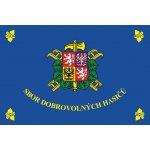 Hasičská vlajka Sbor dobrovolných hasičů - 80x120cm Easyflag - tunel, karabina – Hledejceny.cz