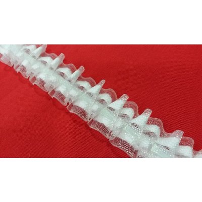 Řasící stuha na vitrážovou záclonu 1:2 2,9 cm – Hledejceny.cz