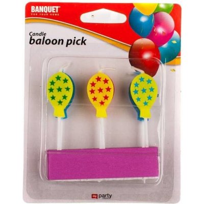 BANQUET Svíčky narozeninové MY PARTY Ballons 4430245 – Zboží Mobilmania