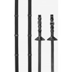 LeMieux Pogumované protiskluzové otěže Rubber Grip Continental Reins Black/Silver Drezurní – Hledejceny.cz
