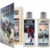 Kosmetická sada Bohemia Gifts & Cosmetics Pro hokejistu Olivový olej sprchový gel 200 ml + šampon na vlasy 200 ml kniha dárková sada