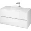 Koupelnový nábytek Cersanit Crea 100 bílá skříňka s deskou, umyvadlo Crea do desky kulaté 38