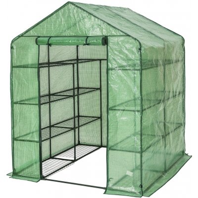 Aldotrade s policemi 140x140x200cm bílá – Zboží Mobilmania