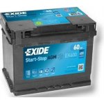 Exide Start-Stop AGM 12V 60Ah 680A EK600 | Zboží Auto