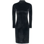 Urban Classics Semišové mini šaty s dlouhým rukávem a se stojáčkem Černá – Zboží Mobilmania