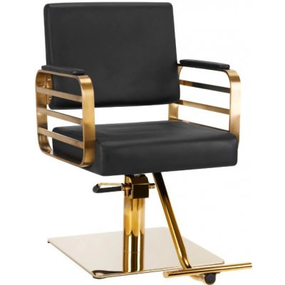 Gabbiano kadeřnické křeslo Avila zlatá černá – Zboží Dáma