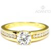 Prsteny Adanito BRR0890G Zlatý se zirkony
