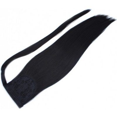 CLIP IN culík rovný ze 100% japonského kanekalonu 60cm - černý – Zboží Mobilmania