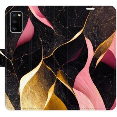 Pouzdro iSaprio flip Gold Pink Marble 02 Samsung Galaxy A41 – Zboží Mobilmania