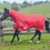 Deka na koně WEATHERBEETA Nepromokavá deka s pevným krčním dílem COMFITEC CLASSIC červená