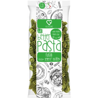 Goodie Těstoviny proteinové 100% Zelený hrášek Fussili BIO 250 g – Zboží Dáma