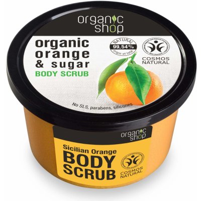 Organic Shop tělový peeling Sicilský pomeranč 250 ml – Zbozi.Blesk.cz