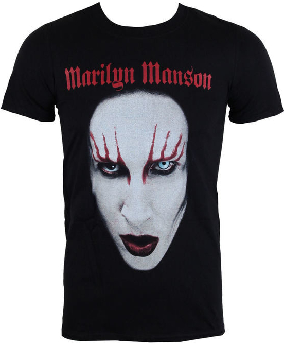 Rock off tričko metal Marilyn Manson Red Lips černá od 495 Kč - Heureka.cz