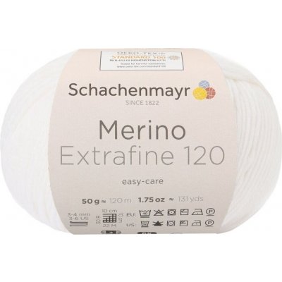 Schachenmayr Merino Extrafine 120 00101 Pletací příze – Zboží Dáma